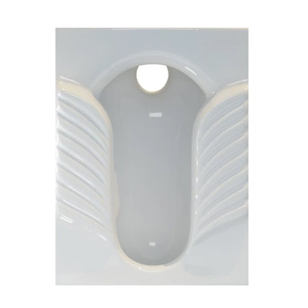 توالت زمینی گاتریا مدل آب ریز بسته نیم گود