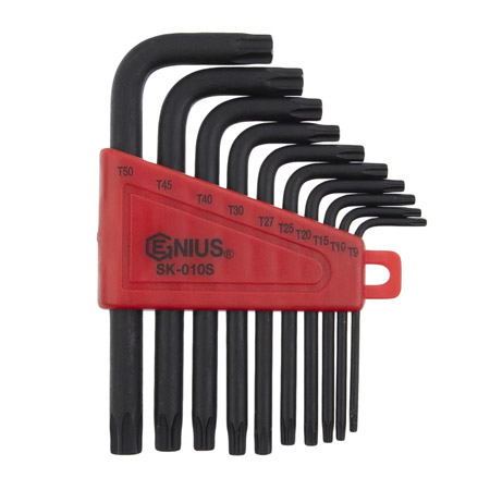 آچار آلن کارتی ستاره ای جنیوس تولز مدل SK-010S مجموعه 9 عددی