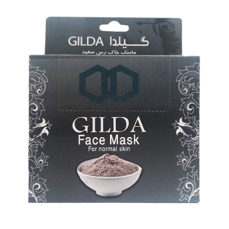 ماسک صورت گیلدا مدل خاک رس سفید وزن 250 گرم