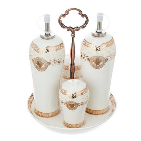 ست آبلیموخوری 5 پارچه سرامیکی گلد کیش استند دار