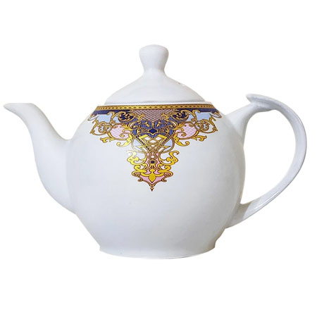 قوری چینی الماس مدل زرینه ظرفیت ۱ لیتری