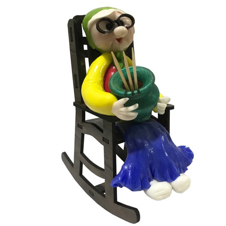 جا خلال دندان عروسکی مدل مادر بزرگ برند آبنوس