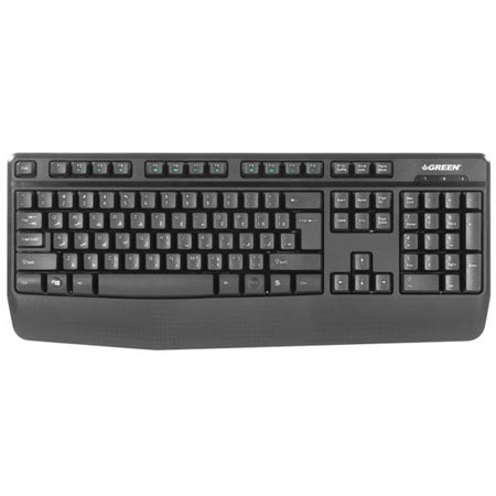 کیبورد گرین بی سیم با طراحی ارگونومیک مدل GK306W