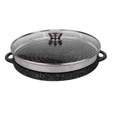 تابه گریل چدنی با روکش گرانیتی کد 3002 سایز 30