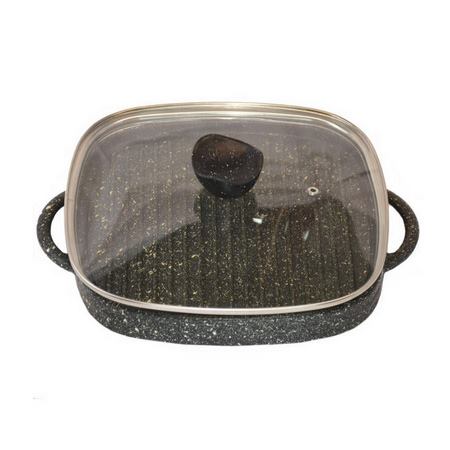 تابه گریل چدنی مربعی مدل 180 سایز 30