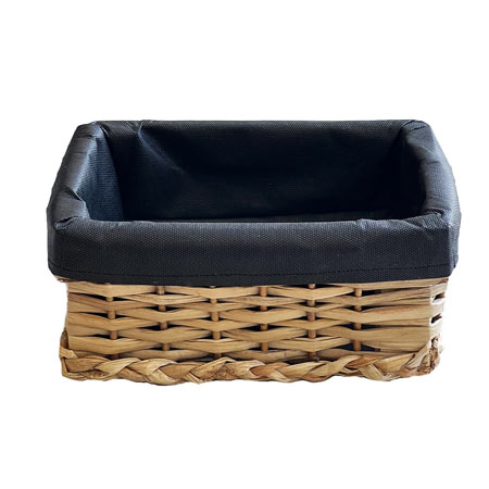 سبد نان دستباف جنس چوب با رویه پارچه شیک و جدید