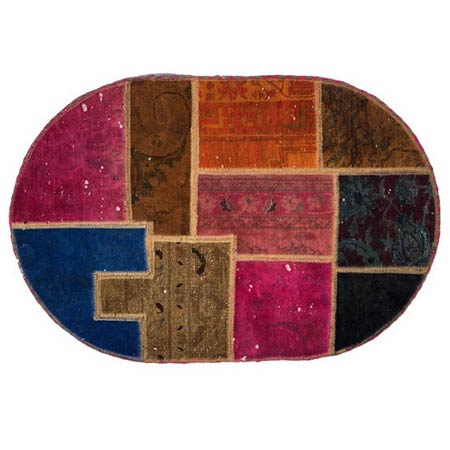 کلاژ فرش دستباف نیم متری ساده کارپت زیرپایی