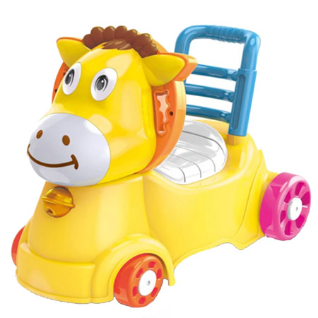 واکر کودک سه کاره هانگر طرح اسب مدل Ride-on Horse Shaped