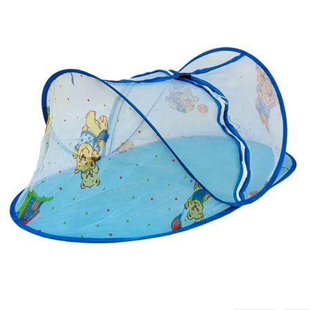 پشه بند کودک زیپ دار پارچه ای مدل happy bear