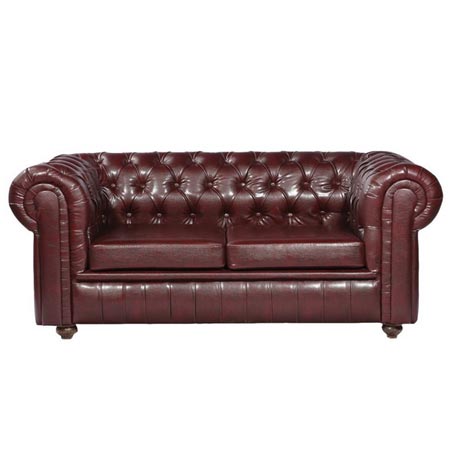 مبل دو نفره هلکو مدل چستر جنس چرم اصل