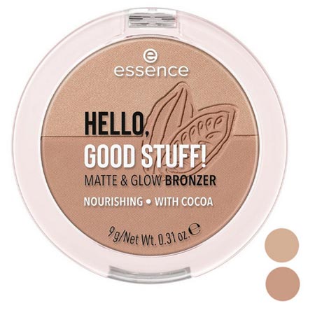 پودر برنزه کننده اسنس صورت رنگ پایه قهوه ای مدل Hello Good Stuff