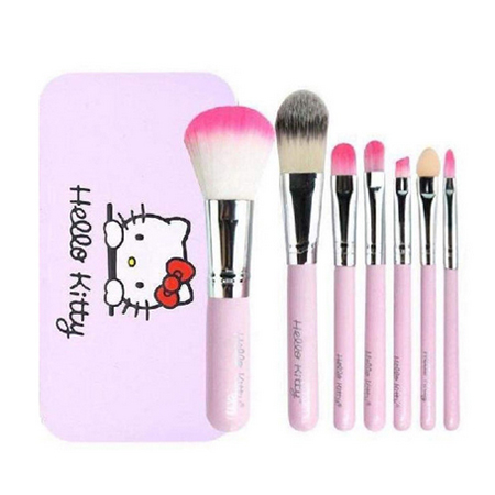 ست برس آرایشی هلو کیتی مدل 7MP بسته 7 عددی