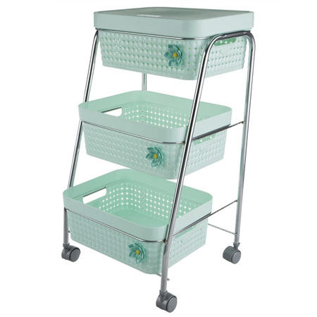 سبد سیب زمینی و پیاز هوم کت پلاستیکی سه طبقه