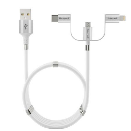 کابل تبدیل USB به USB-C لایتنینگ microUSB هانیول 1.2 متر