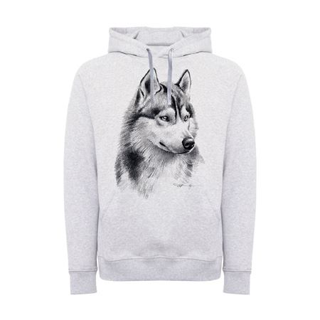 هودی مردانه کلاه دار طرح گرگ