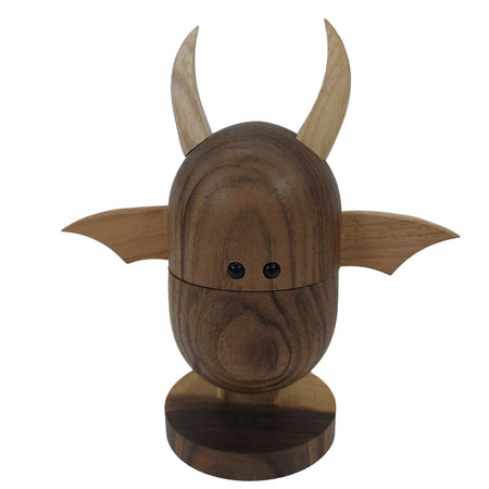 جا خلال دندان چوبی فانتزی مدل خفاش شاخ دار