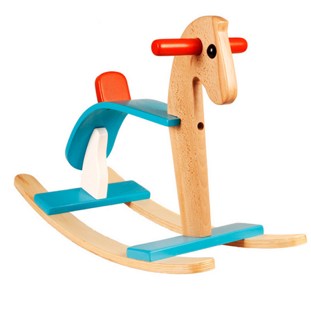 راکر کودک چوبی مدل اسب کاسپین