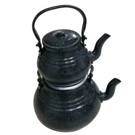 کتری سفری مدل توپی به همراه قوری