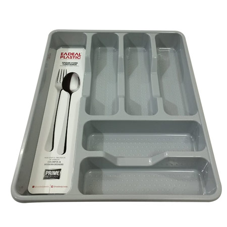 جا قاشقی ایده آل پلاستیک مدل شش خانه کابینتی