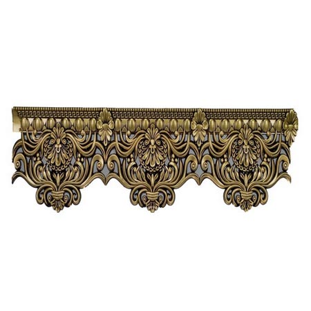 کتیبه پرده مدل صدفی طلایی شاپان پلاستیکی