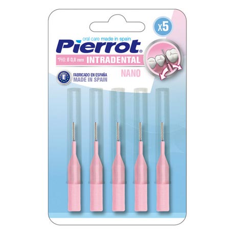 مسواک بین دندانی پیرروت مدل NANO همراه با درپوش بسته 5 عددی