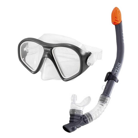 ست اسنورکل و عینک شنا اینتکس ضد حساسیت جنس لنز از پلی کربنات