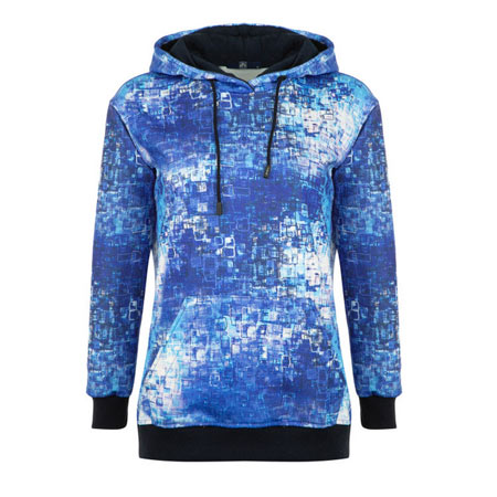 هودی زنانه جامه پوش آرا جنس الیاف نخی طرح دار