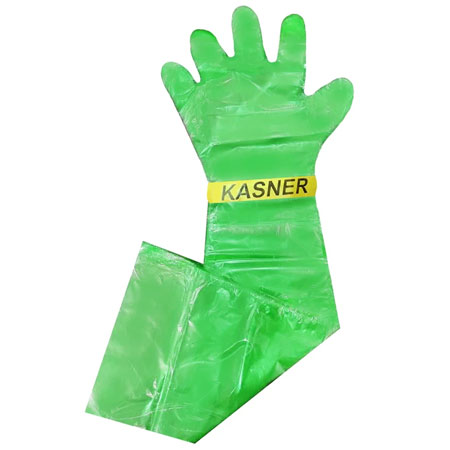 دستکش باغبانی کاسنر مدل ساقه بلند بسته 100 عددی پلاستیکی