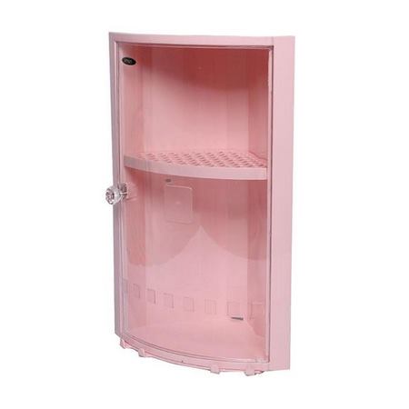 قفسه حمام پلاستیکی درب دار لیمون مدل کنجی