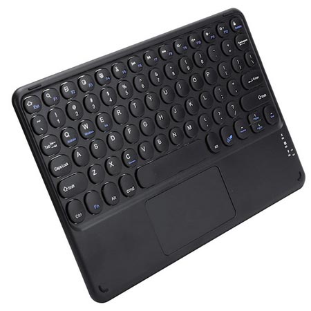 کیبورد بی سیم با کلید های دایره ای و تاچ پد مدل Key Touch D