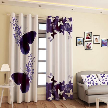 پرده پانچی جنس کتان کیندا مدل 1507