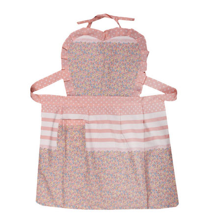 پیشبند آشپزخانه گلدار رنگ رز گلد