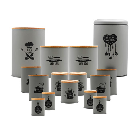 سرویس آشپزخانه عروس 15 پارچه بی وی کی مدل شف