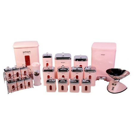 سرویس آشپزخانه 22 پارچه لیمون مدل چهارگوش