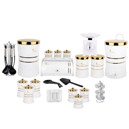 سرویس آشپزخانه ۳۵ پارچه سافینوکس جنس استیل