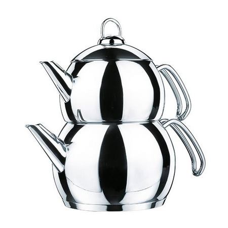 کتری و قوری تمام استیل کرکماز مدل Tombik