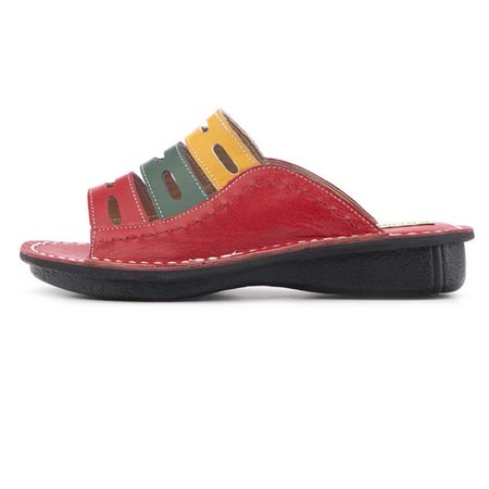 دمپایی زنانه کروماکی جنس چرم طبیعی