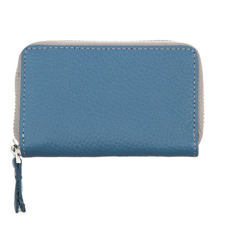 جا کارتی زنانه کروماکی چرم طبیعی زیپ دار