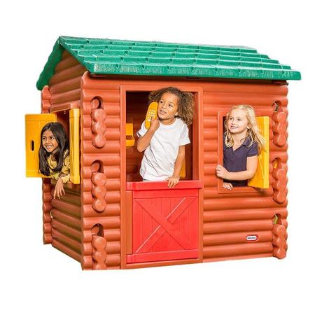 کلبه بازی لیتل تایکس طرح کلبه جنگلی مدل Log Cabin