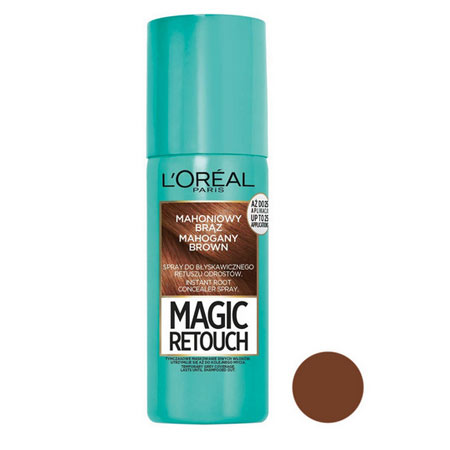 اسپری رنگ مو لورآل مدل Magic Retouch حجم 75 میلی لیتر رنگ قهوه ای ماهاگونی