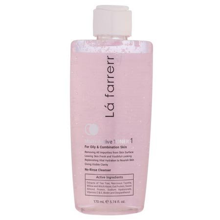 تونر پاک کننده صورت لافارر مدل مولتی اکتیو حجم 170 میلی لیتر