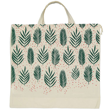 کیسه نان پنبه ای دسته دار مدل برگ ریزان