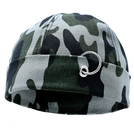 کلاه لئونی مدل چریکی حلقه دار جنس الیاف نخی و کتان