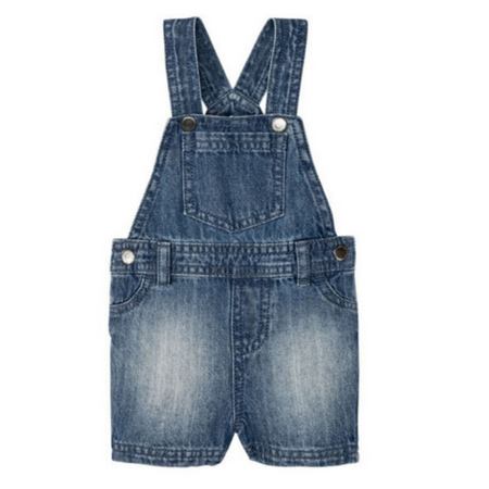 سرهمی جین نوزادی لوپیلو قد کوتاه مدل ger464