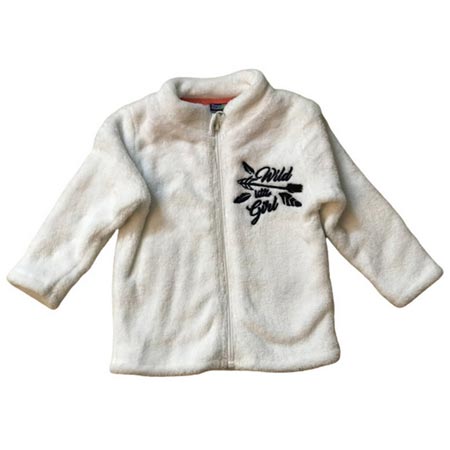 سویشرت نوزادی لوپیلو جنس پلی استر رنگ سفید بدون کلاه