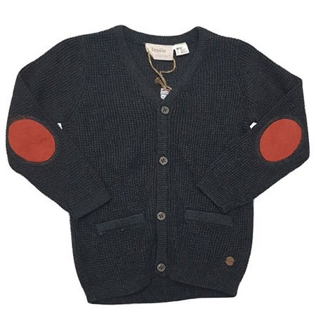 ژاکت نوزادی پسرانه لوپیلو جنس نخ پنبه دکمه ای