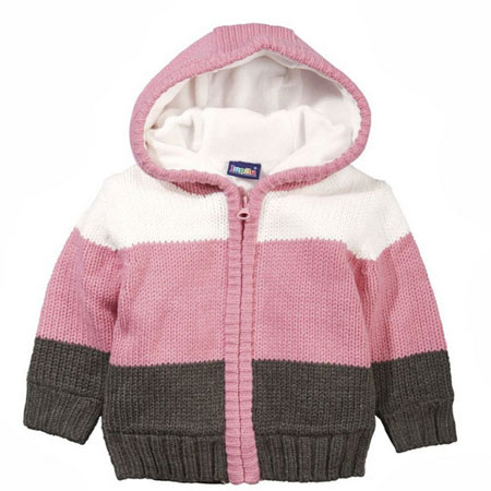 ژاکت نوزادی لوپیلو جنس پلی استر پلی اکریلیک زیپ دار