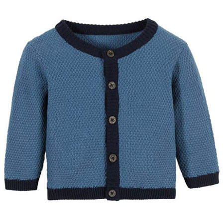 ژاکت بافت نوزادی پسرانه لوپیلو نخی ضد حساسیت