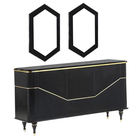 آینه و کنسول اسپرت مدل MK40m مجموعه 3 عددی