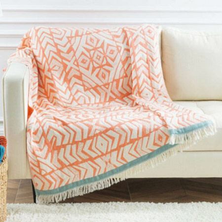 شال مبل پنبه مادام کوکو مدل Pietra Turuncu